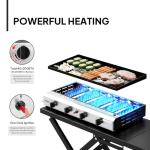 ROVSUN 4-Burner Foldable Propane Griddle with Wheels