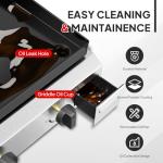 ROVSUN 4-Burner Foldable Propane Griddle with Wheels