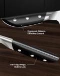 14-Piece German Stainless Steel Knife Set with Block