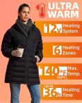 LIVONEST Women's Heated Puffer Jacket with Battery