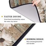 Giwawa Rustic Daisy Drying Mat - 18x24 inch