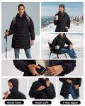 LIVONEST Women's Heated Puffer Jacket with Battery