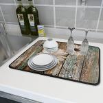 Giwawa Rustic Daisy Drying Mat - 18x24 inch