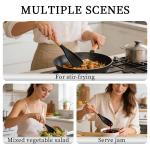 2-Pack Heat-Resistant Silicone Spatula Spoon Set