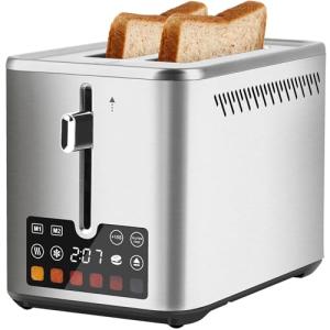 Smart Touch Screen 2-Slice Stainless Steel Toaster