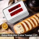 Smart Touch Screen 2-Slice Stainless Steel Toaster