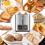 Smart Touch Screen 2-Slice Stainless Steel Toaster