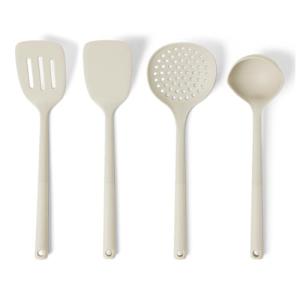 Silicone Cooking Spoon and Ladle Set, 4-Piece