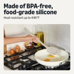 Silicone Cooking Spoon and Ladle Set, 4-Piece