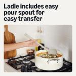 Silicone Cooking Spoon and Ladle Set, 4-Piece