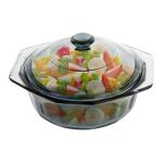 TIPTAP Round Glass Casserole Dish with Lid