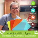 Color-Coded Flexible Cutting Boards - 8-Pack