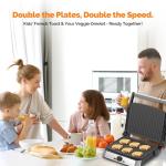 MIRASTON Electric Panini Press and Sandwich Maker