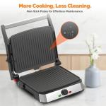 MIRASTON Electric Panini Press and Sandwich Maker