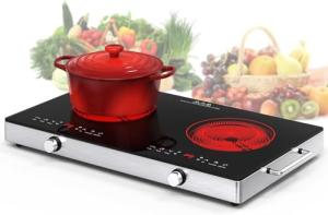 VBGK 24-Inch Electric Cooktop with Timer and Locks