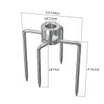 Fire Rotisserie Meat Forks Set for Grills