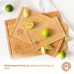 Bamboo Cutting Board Set of 3 - Food Safe
