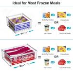 iSPECLE Freezer Organizer Bins - 4 Pack, Stackable