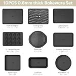10-Piece Nonstick Baking Pan Set for Every Recipe