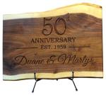 Custom Engraved Walnut Cutting Board Wedding Gift
