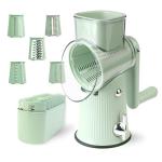 TOPAA Rotary Cheese Grater and Shredder (Green)