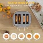Anfilank Retro 4-Slice Stainless Steel Toaster