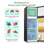 HAILANG 4.0 Cu.Ft Mini Fridge with Freezer