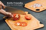 Eco-Friendly Wood Cutting Board with Juice Grooves