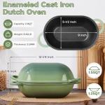 Onader 2.8QT Enameled Cast Iron Dutch Oven