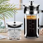 YMMIND 12oz Stainless Steel French Press Coffee Maker