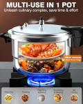 WantJoin 8Qt Aluminum Pressure Cooker with Release Valve