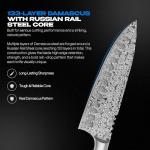 VIBSY 8” Damascus Chef Knife - Premium Cooking Tool