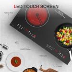 GTKZW 2400W 2-Burner Electric Cooktop with Touch Screen