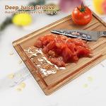 Acacia Wood Cutting Board Set with Juice Groove