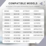 Dishwasher Faucet Adapter for Whirlpool & Kenmore