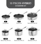10-Piece Triply Stainless Steel Cookware Set