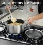 10-Piece Triply Stainless Steel Cookware Set