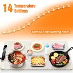 Electric Food Warming Mat - 14 Temperature Settings