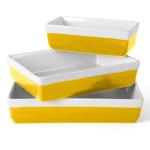Martha Stewart 3-Piece Yellow Bakeware Set