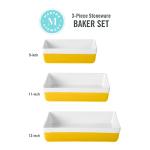 Martha Stewart 3-Piece Yellow Bakeware Set