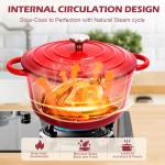 Hisencn 2-Piece Enameled Cast Iron Cookware Set