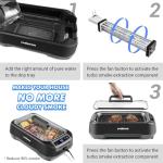 CUSIMAX 1500W Smokeless Indoor BBQ Grill