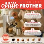 Gourmia Slim Espresso Machine with Milk Frother