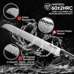 Huusk Damascus Serrated Knife for Fresh Bread