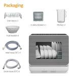 Sunvivi Portable Countertop Dishwasher with 6 Modes