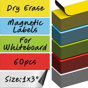 X-bet Magnetic Dry Erase Labels - 60 Pack