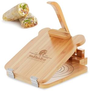 10-Inch Bamboo Tortilla Press for Homemade Tortillas