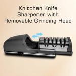 3-Stage Electric Knife Sharpener with Suction Base