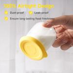 Silicone Yogurt Jar Lids, 8-Pack, Dishwasher Safe