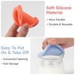 Silicone Yogurt Jar Lids, 8-Pack, Dishwasher Safe